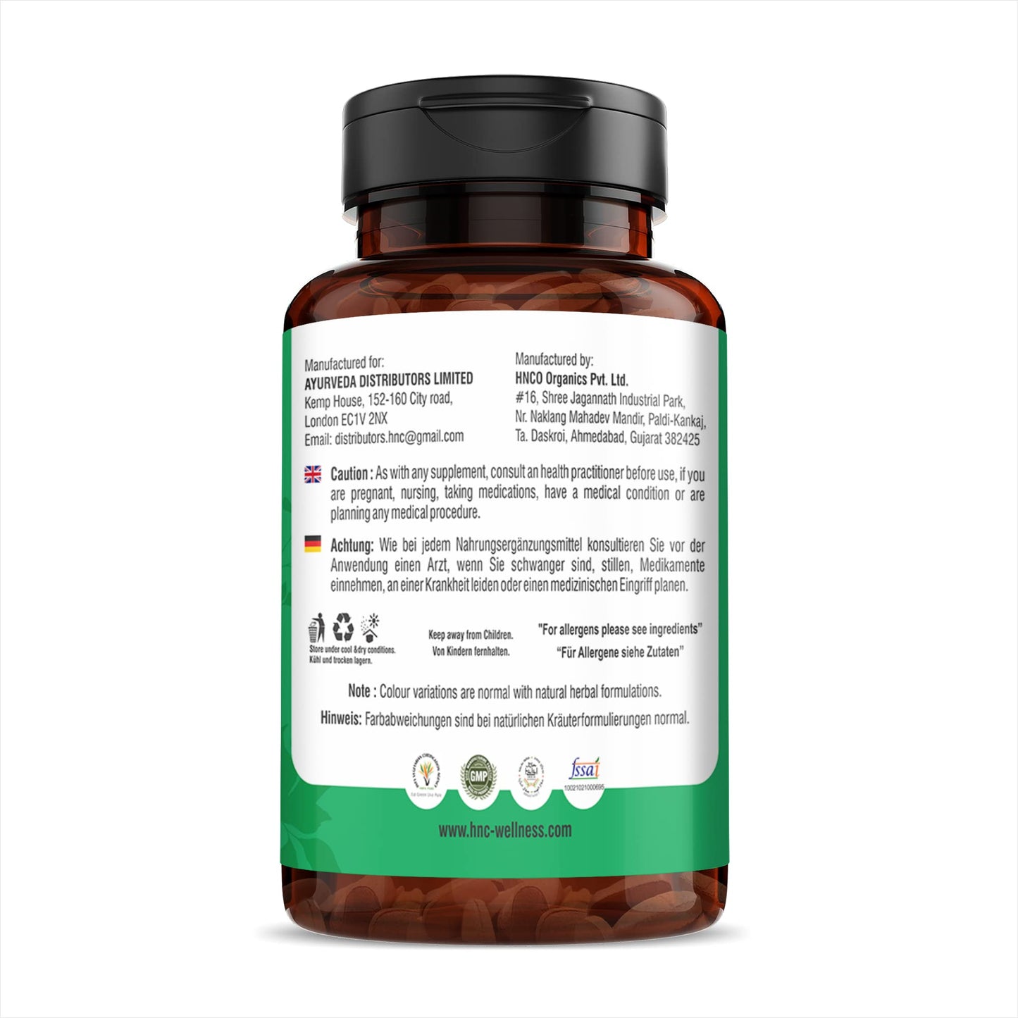 H&C HERBAL INGREDIENTS EXPERT H&C Neem Caplets/Tablets (Azadirachta Indica) - 750mg, 150 Counts | Detox