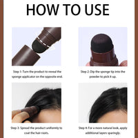 Shengqialun Root Cover Up Powder, Hairline Powder Dark Brown, Hair Root Colour Touch Up Instantly, Hair Roots Concealer Waterproof & Sweatproof, Grey Hair Cover Up For Women Men