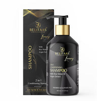 Belitaas Luxury Conditioning Shampoo with Rice Water & Argan Extract – Anti-Dandruff & Anti-Hairfall Treatment, 300ml