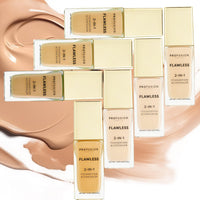 Profusion Cosmetics 2-In-1 Foundation and Concealer for Medium Skin Tone, Flawless Full Coverage and Matte Finish with Convenient Solution for Achieving Polished Look - True Nude