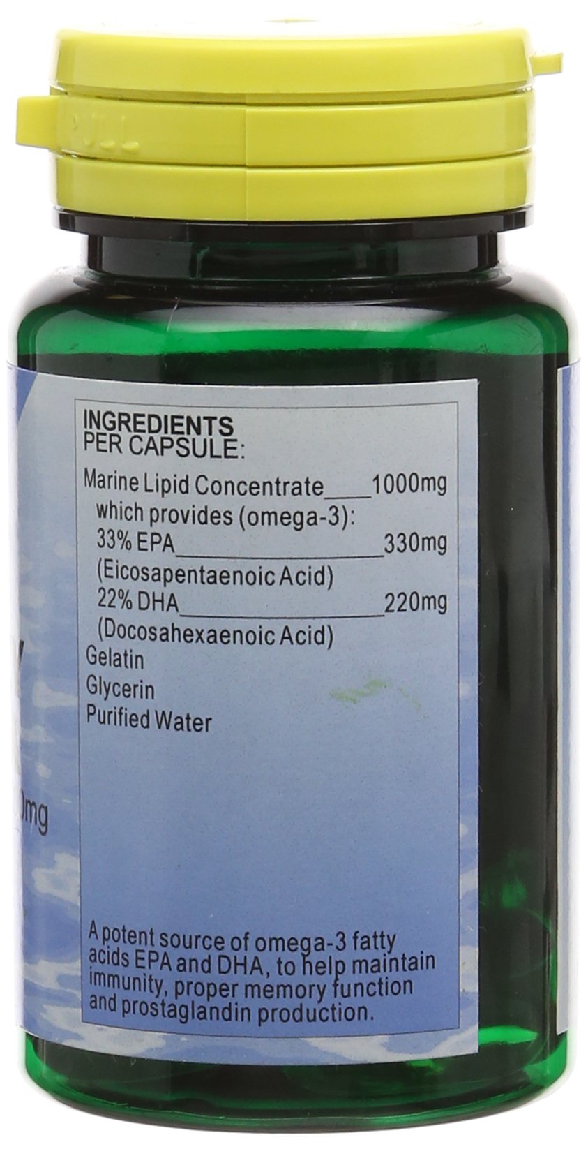 Health Plus High Potency Omega-3 EPA 1000mg (33:22) Fish Oil Supplement - 30 Capsules