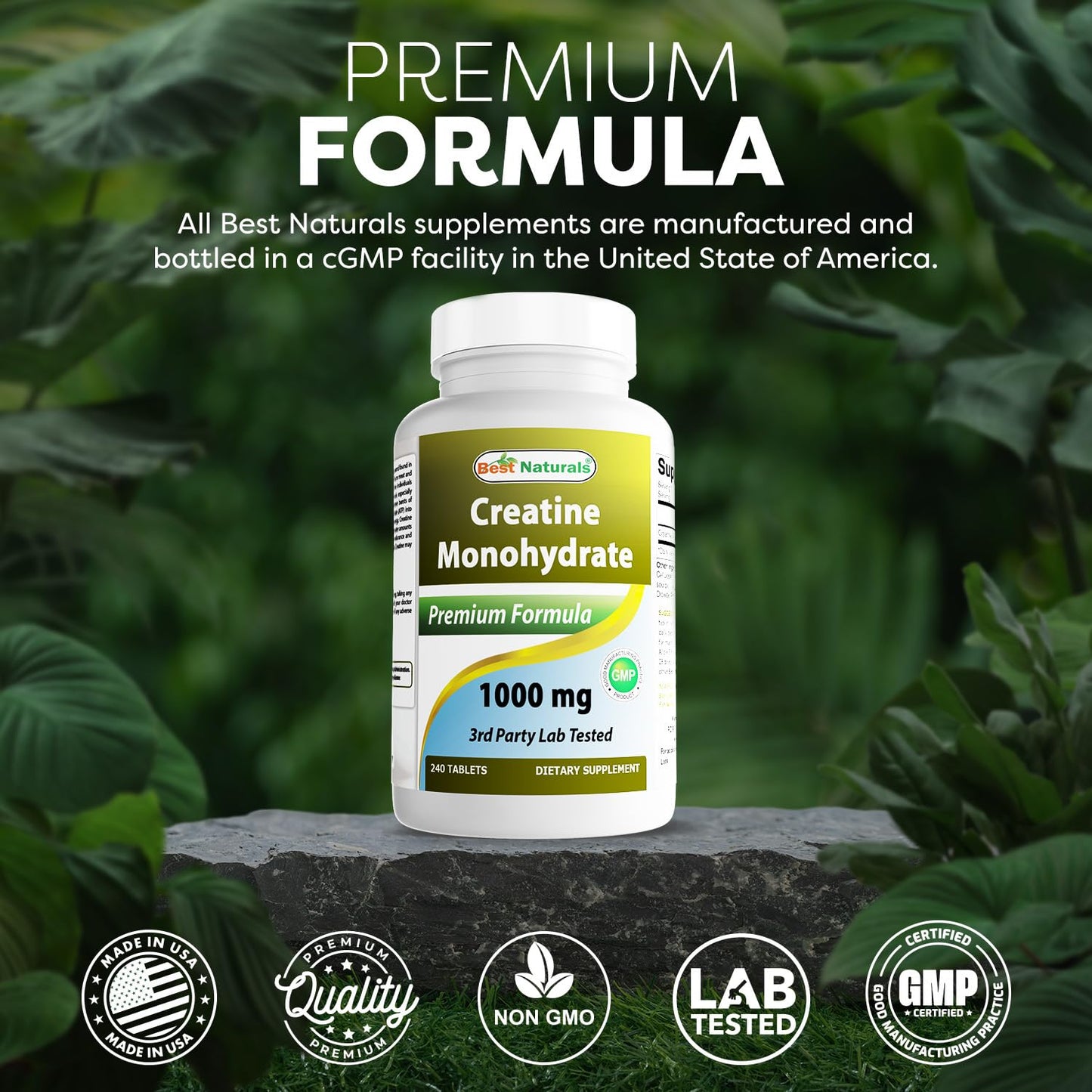 Best Naturals Creatine 1000 mg 240 Tablets