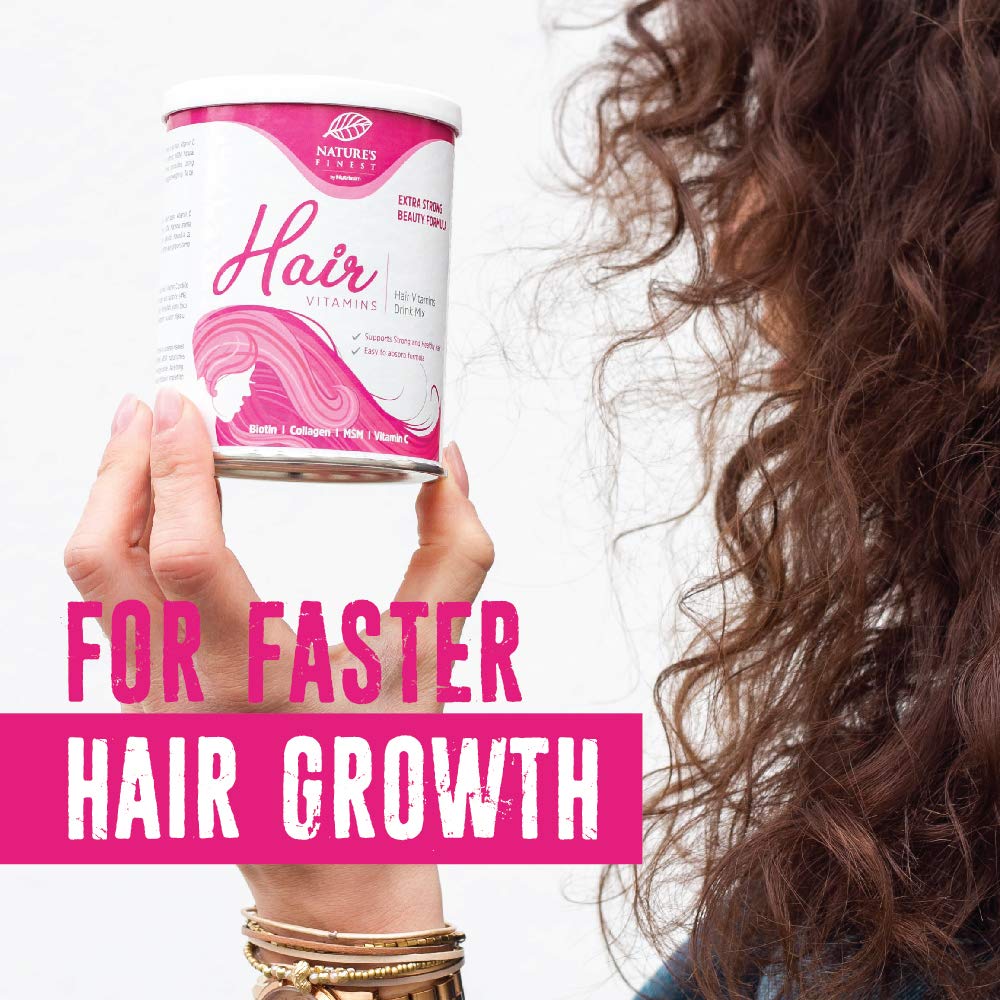 Nature's Finest by Nutrisslim Hair Vitamins - 30 Day Treatment with Biotin, Collagen Vitamin C and MSM | Supports Strong and Healthy Hair (3)