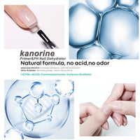 Kanorine Nail Primer & Nail Prep Dehydrate Set Gel Nail Polish Bonding Helper Dehydrator & Bond Primer, Nail Protein Bond, Superior Bonding Primer for Acrylic Powder 2X15ml/0.5oz