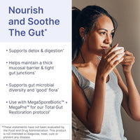 Microbiome Labs MegaMucosa – Complete Mucosal Support Supplement with L-Glutamine, Amino Acids & Citrus Bioflavonoids (MicrobiomeX®) – Supports Healthy Gut Barrier Function (180 Vegan Capsules)