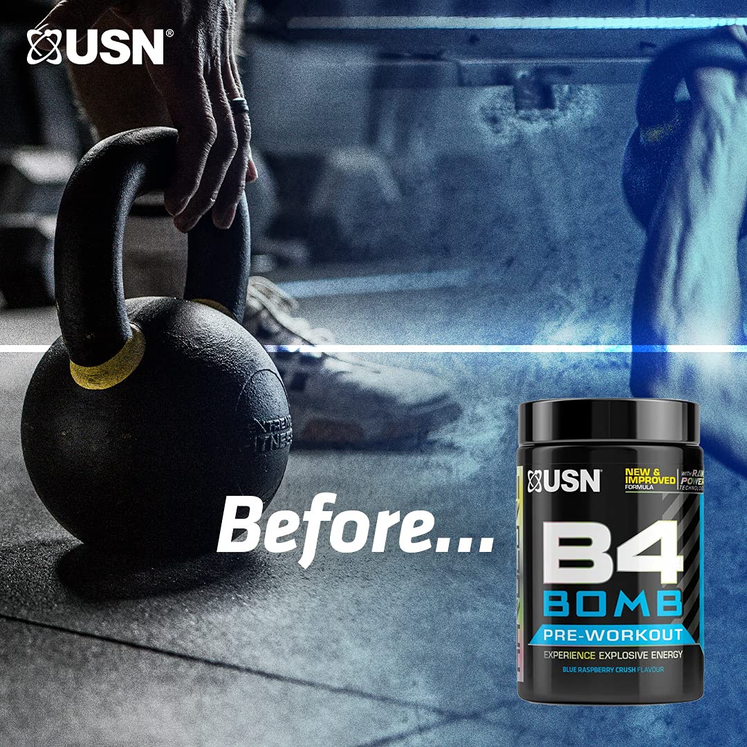 USN Bcaa Power Punch Pls Energy, Amino Acid Energy Blend With Caffeine and Taurine, Watermelon, 400 g