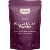 Everyday Superfood Organic Maqui Berry Powder 50g Great with a Frozen Acai & Maca Bowl, Freez Dried Fruit Powder