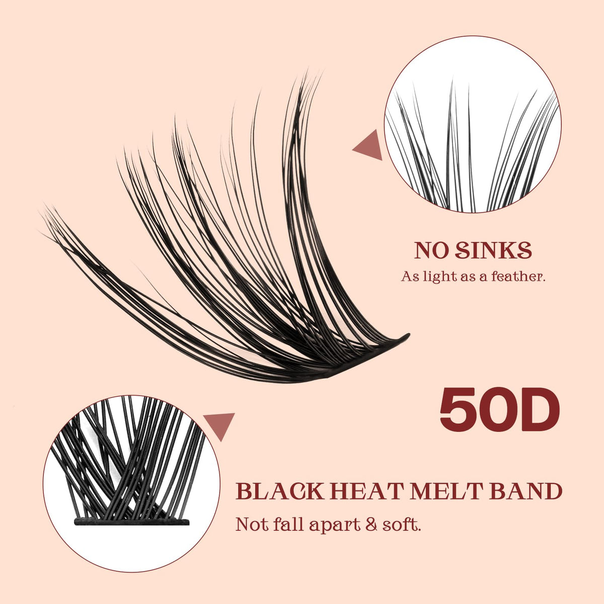 Higu clace Individual Lashes Cluster 320pcs, D curl Lash Clusters 50D DIY Individual Eyelashes 12-18mm Mixed,Wispy Lash Extension Clusters Reusable False Lashes Clusters(50D Dcurl 12-18mm)
