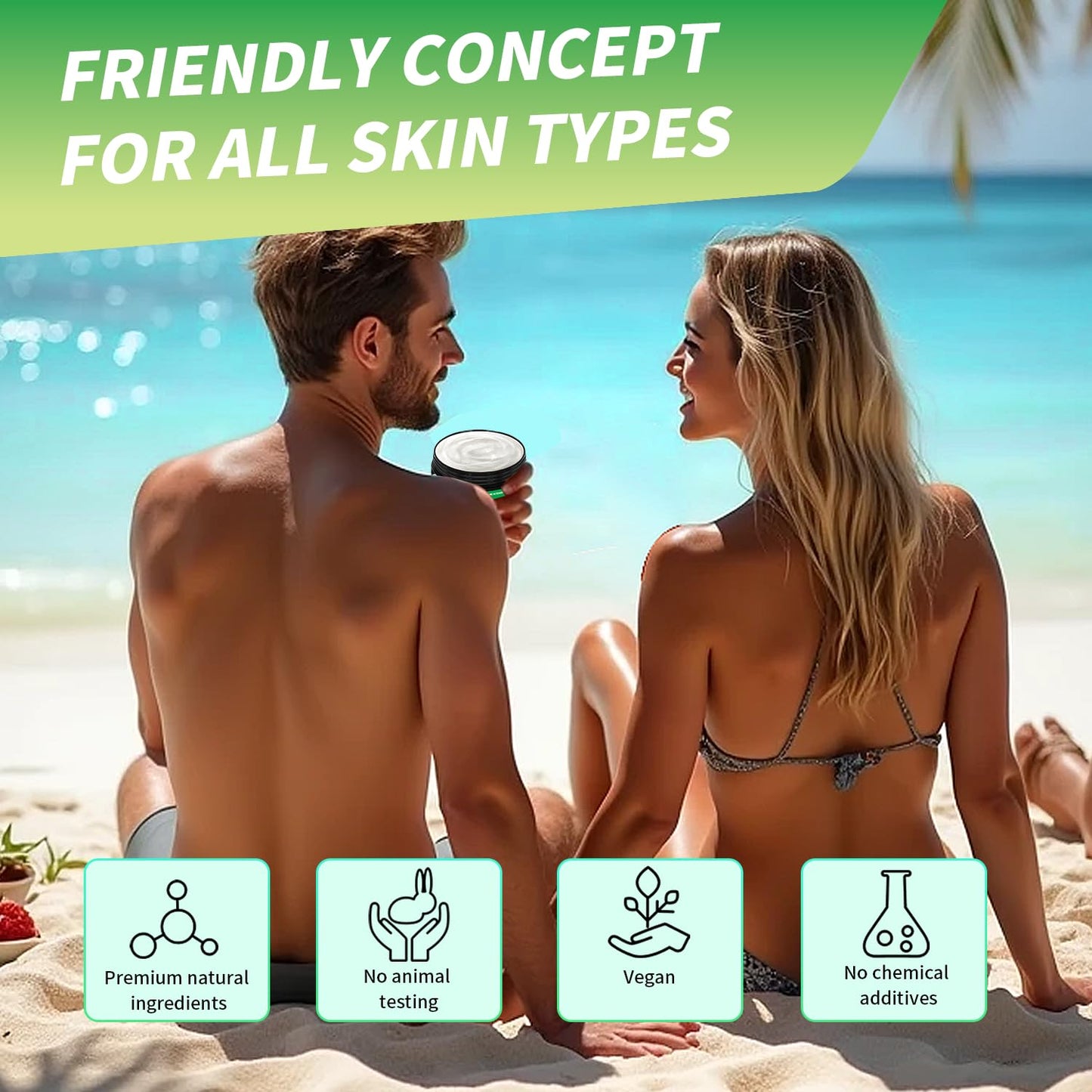 Premium Tan Accelerator Gel 100g - For Sunbed Use & Outdoor Sun Tanning Enhancer, Fast Bronzing Cream with Natural Oils Formula, Intensifying Self Tanning Boosting Oil, Long-Lasting Hydrating(Coconut)