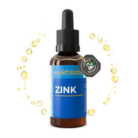 viktilabs Zinc Drops - Supports Immune System, Skin & Cell Protection - Highly Bioavailable Zinc Sulphate Dissolved in Water - Free from Alcohol & Additives - Easy Dosage with Pipette - 50 ml