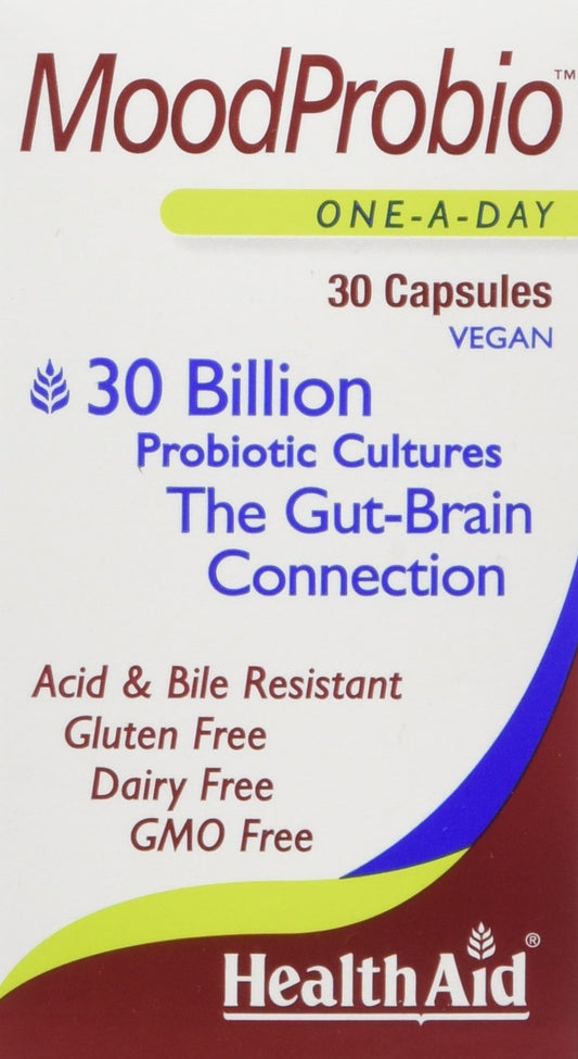 HealthAid MoodProbio Vegan Capsules, Pack of 30 Capsules