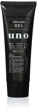 UNO Shiseido Uno Men's Hair Styling Super Hard Gel Wet Effect 180g