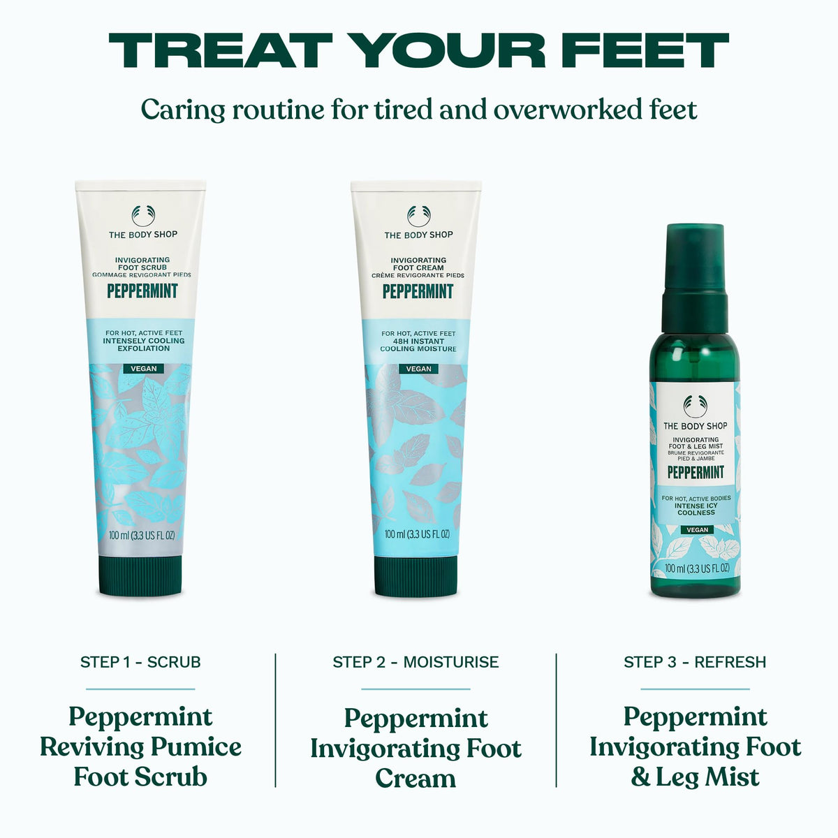 The Body Shop Peppermint Invigorating Foot Cream 100ml