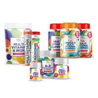 Club Vits Multivitamin & Iron (180) 2 x 90 Easy to Swallow Tablets (180) with Vitamins A,B,D,C,E and Minerals, One a Day, Support for Immune System,