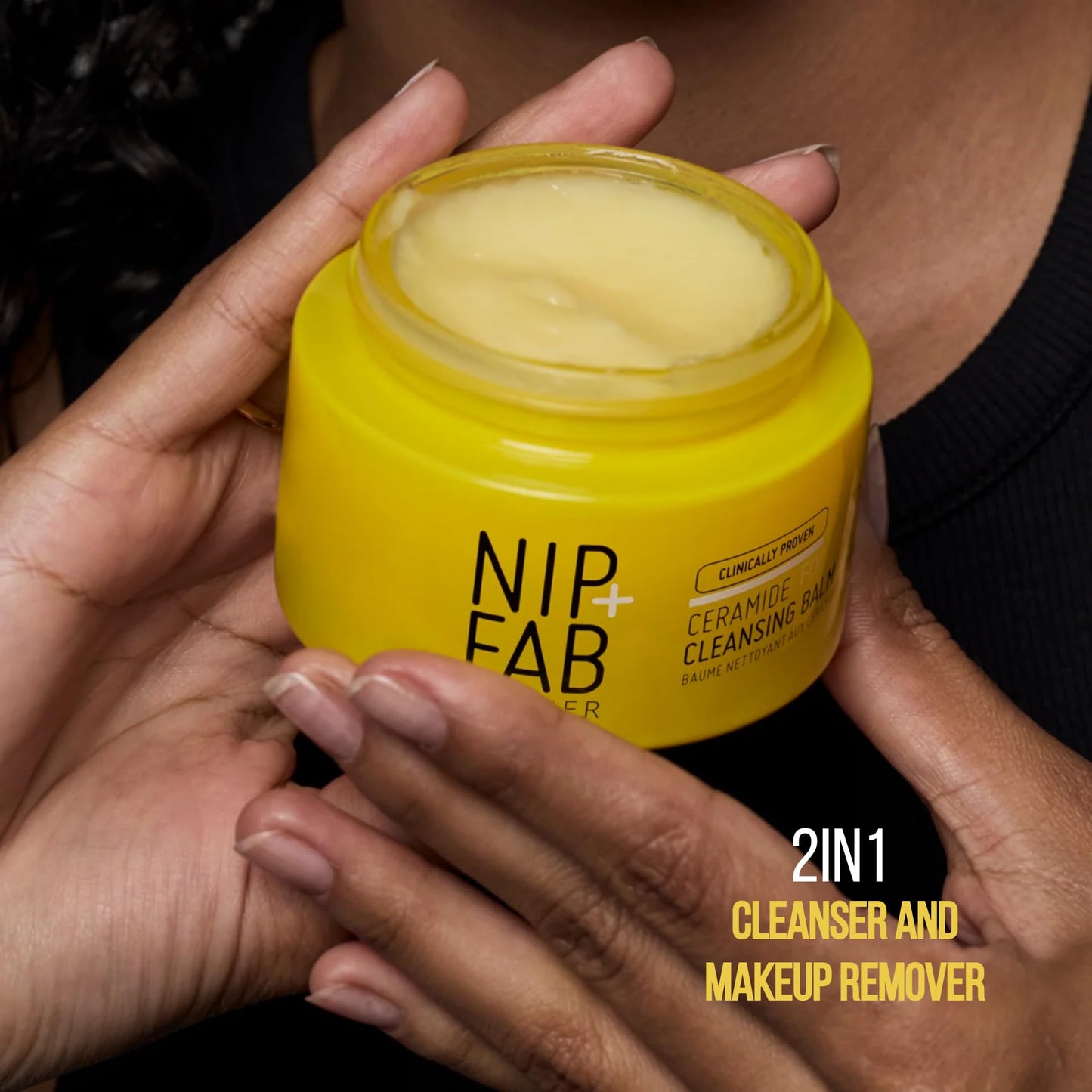 Nip+Fab Ceramide Fix Cleansing Balm, Gentle Makeup Remover & Skin Restorer, With Pseudoceramides, Squalane, Niacinamide, Fragrance-Free, Vegan, Cruelty-Free, Made in the UK