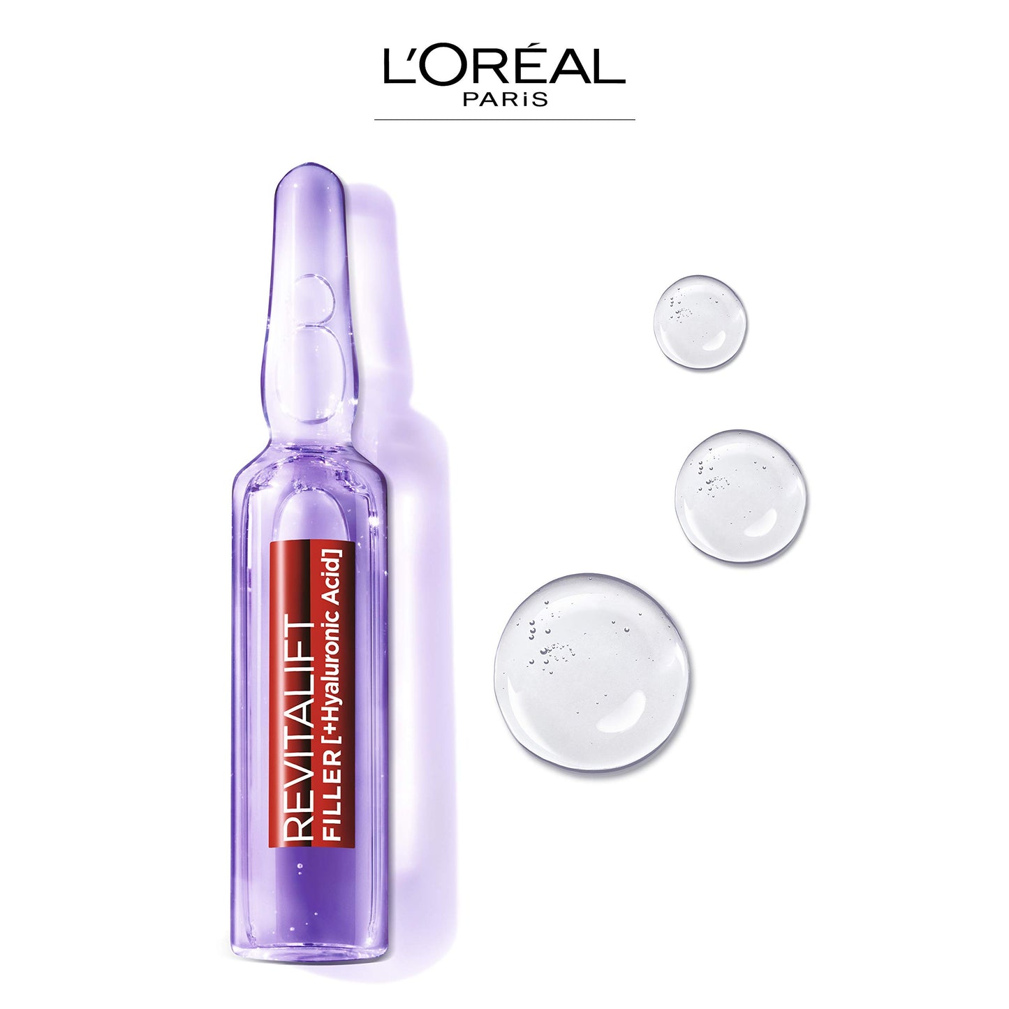 L'Oreal Paris Revitalift Filler Hyaluronic Acid Ampoules 28-Day Bumper Pack of Concentrated Serum to Transform Skin, 0.275 kg