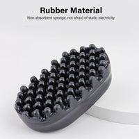 Luqeeg Curling Twisted Hair Brush, Twist Curl Comb, Two Sided Use Hair Wave Tool Washable Rubber Styling Tool Foam Wave Sponge Big and Small Holes for Home and Salon Use