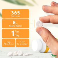 Futures Nutrition Vitamin D3 4000 IU - Vitamin D High Strength 4000iu - Vitamin D Tablets GMO & Gluten Free - 365 VIT D3 Tablets - Immune System Booster D3 Vitamins Supplements for Men and Women