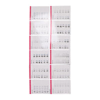 Shanrya Nail Training Mat, Nail Art Practice Sheet 12 Washable Modes for Nail Art Beginners