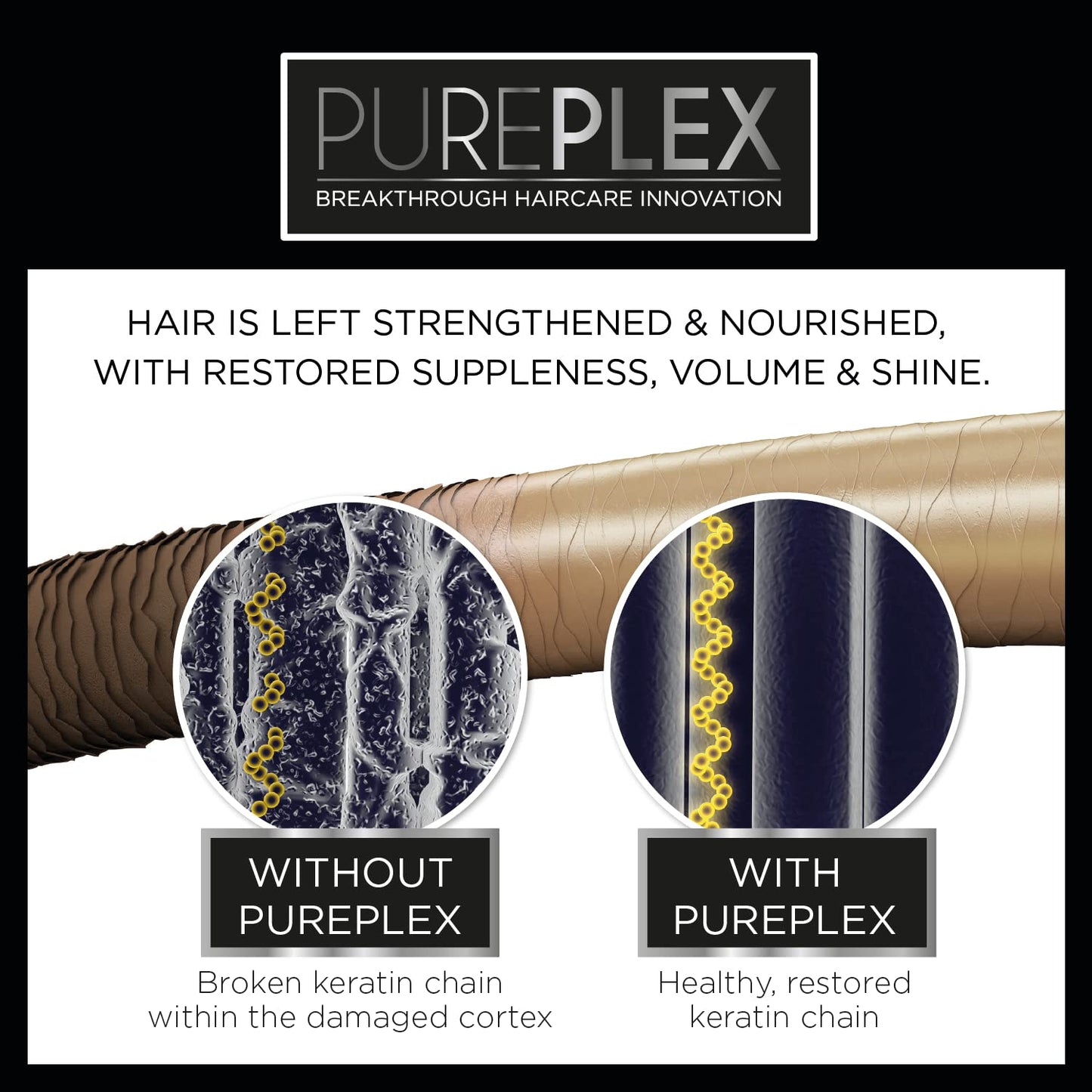 Knight & Wilson PurePlex Light Brown Permanent Hair Colour Dye. Protect, Restore and Nourish with Aminofix. 6.0 Light Brown. 100% Grey Coverage.