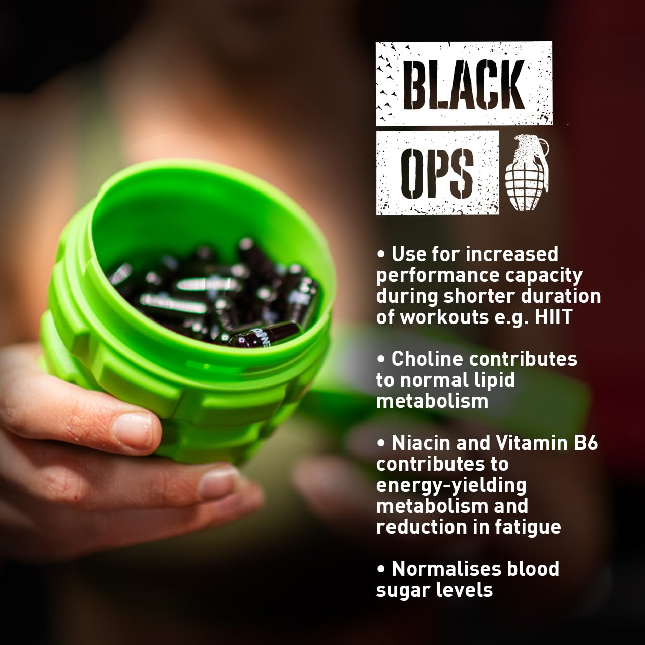 Grenade Black Ops Weight Management Capsules - Pack of 100 Capsules (Packaging May Vary)