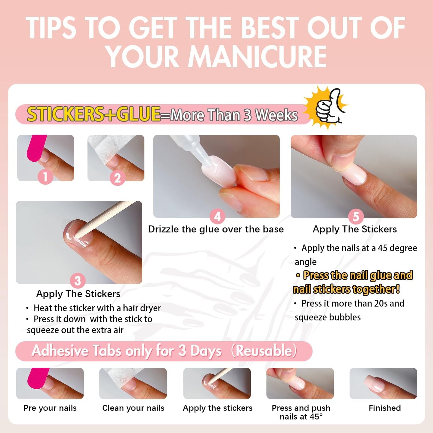 Ombre French False Nails Short Oval, SXVME French Press on Nails Short, Gradient Pink Full Cover Fake Nails Almond, Elegant Ombre Pink Nails Press on, Acrylic Stick on Nails for Women Daily Wear