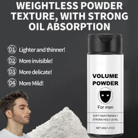 PLVNNZ Texture Powder,Hair Texture Powder,Based Texture Powder,Volume Powder for Men,Hair Styling Powder with Natural Ingredients, Adds Texture & Volume Instantly, Strong Hold 40g