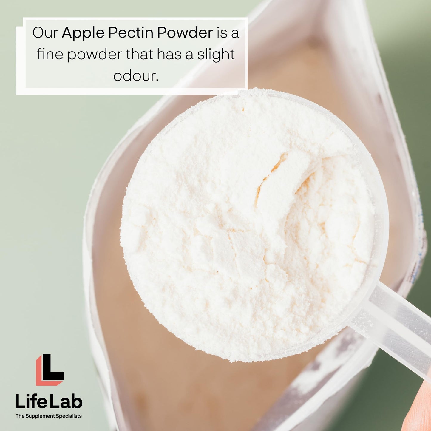 Blackburn Distributions LifeLab Supplements Apple Pectin Powder, 100g - High Fiber Source, Digestive Support, Immune Boost - May Helps to Nourish Your Body Naturally