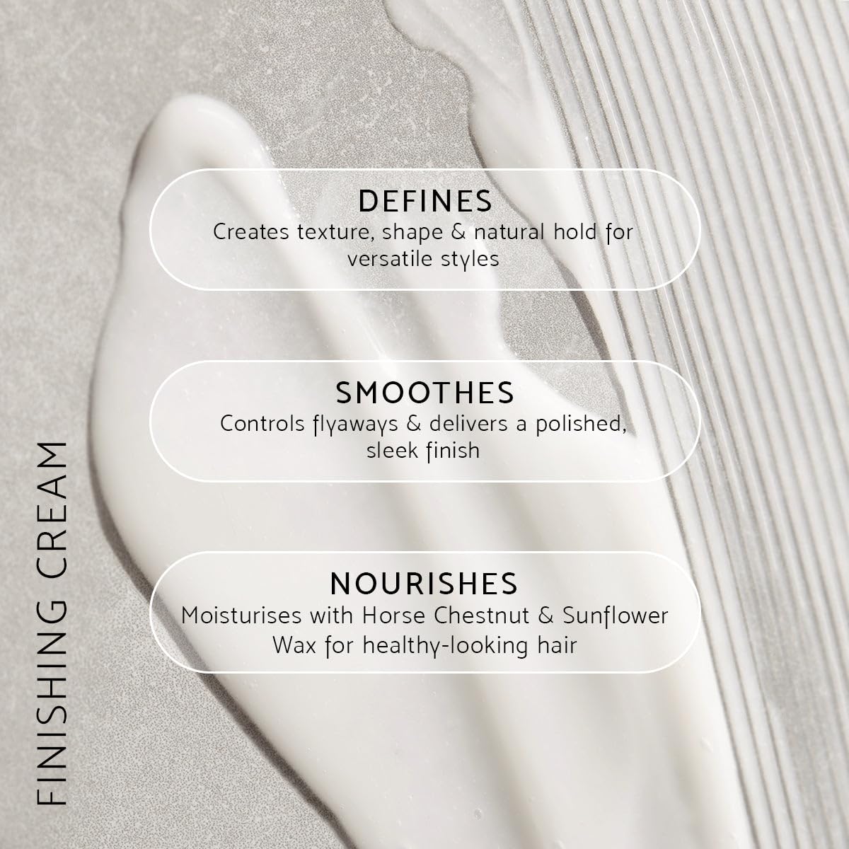 Percy & Reed Define & Hold Finishing Cream 100ml, Lightweight Hair Styling Cream, Hair Care for All Types, Smooths Flyaways, Defines Layers, Flexible Control, Non Greasy, Session Styling Collection