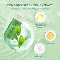HZZYJ 2 Pack Green Tea Cleansing Mask Stick,Blackhead Remover Mask Stick,Purifying Clay Stick,Anti-Acne Oil Control & Clean Pores for All Skin Types Women and Men