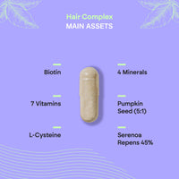NUTRALIE Hair Vitamins [Award 2022] - Biotin + Zinc + Selenium + L-Cysteine - Hair Supplement for Men and Women - 90 Vegetarian Capsules Nutralie