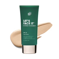 Shakeup Cosmetics Shakeup - Mens Tinted Moisturiser, SPF25, 24hr Moisturisation, Matte Finish, Easy Application, Vegan Makeup, Shade Light, 50ml