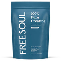 Creatine Monohydrate Powder | 100% Pure Micronised Creatine Monohydrate | Easily Dissolves | Unflavoured | Vegan | Lab-Tested | 60 Servings | Free Soul