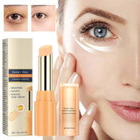Hydrating Vitamin C Eye Cream Stick for Dark Circles & Puffy Eyes - Anti-Aging Eye Balm Stick for Women/Men - Cooling -Boosting Under Eye Cream Skincare