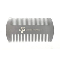 General Healthcare Metal Stainless Steel Hair Comb - Dual Action Lice, Hair, Beard