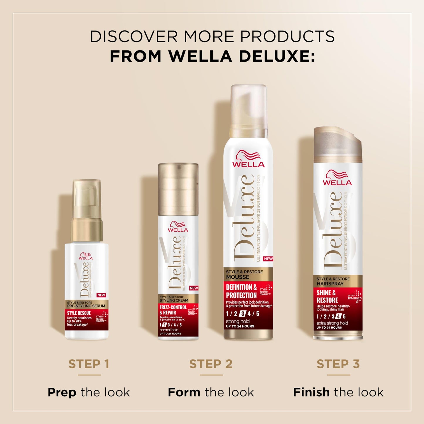 WELLA Wella Deluxe Style Rescue Pre-Styling Serum, 50ml