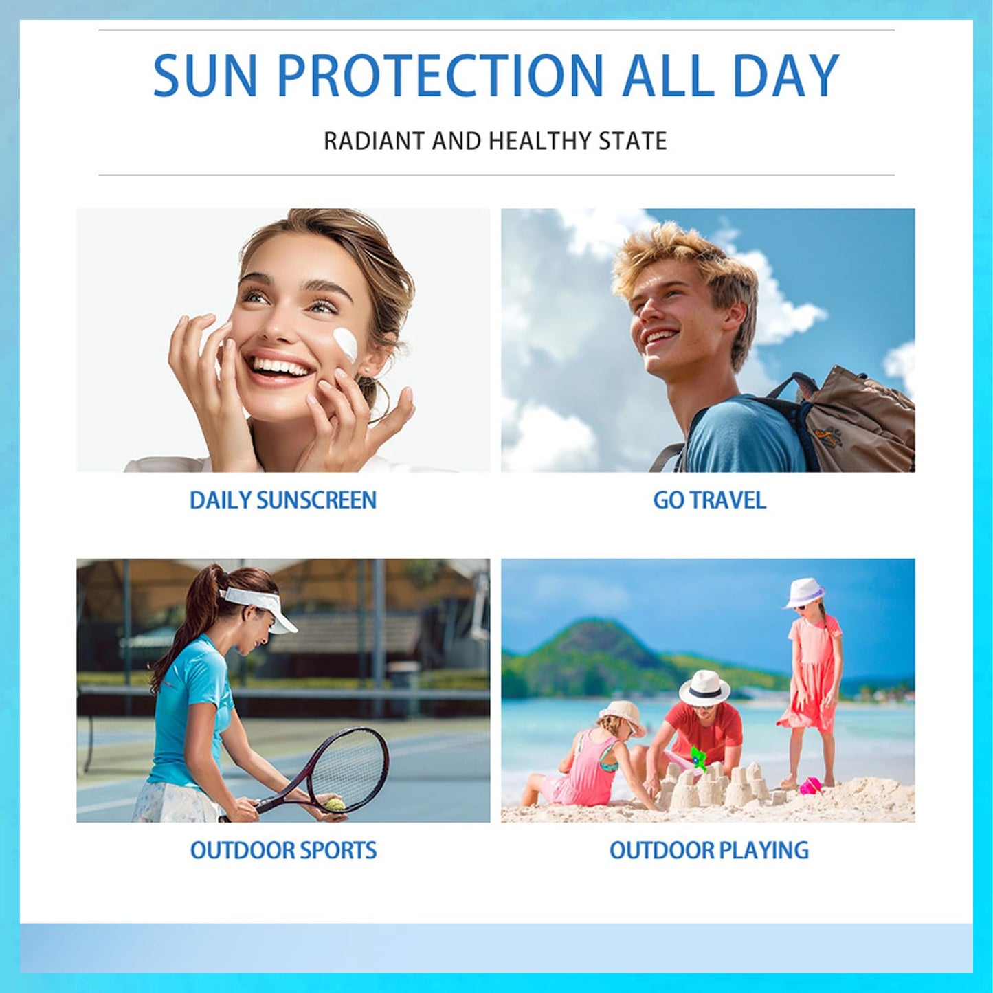 MINSHZEE PF 50 PA++++ Centella Asiatica Extract Sunscreen, Centella Asiatica Facial Moisturiser, Broad Spectrum UV Protection, Pure Plants, 50ml