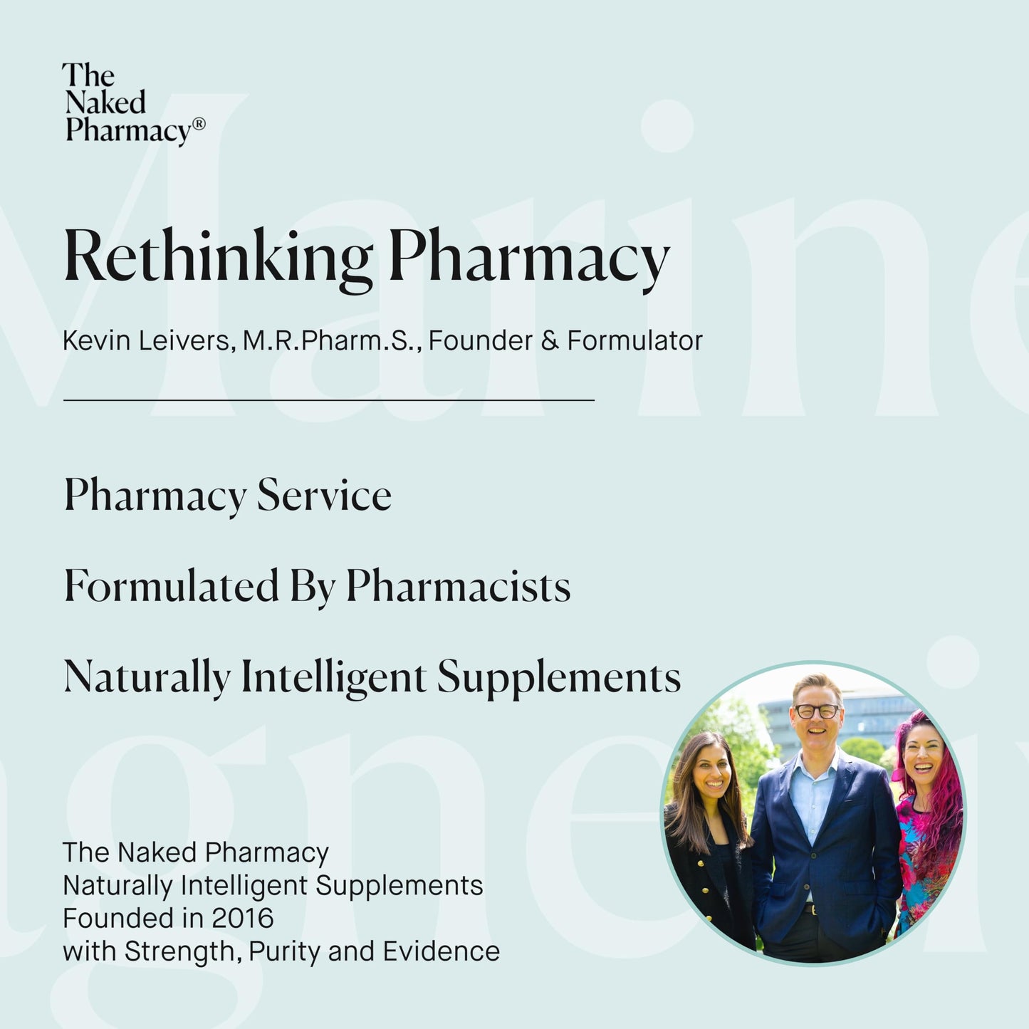 The Naked Pharmacy | Marine Magnesium | Sleep & Nerve/Muscle | Natural Supplements with Prebiotic Baobab | High Strength | No Additives | Vegan | 60 Capsules