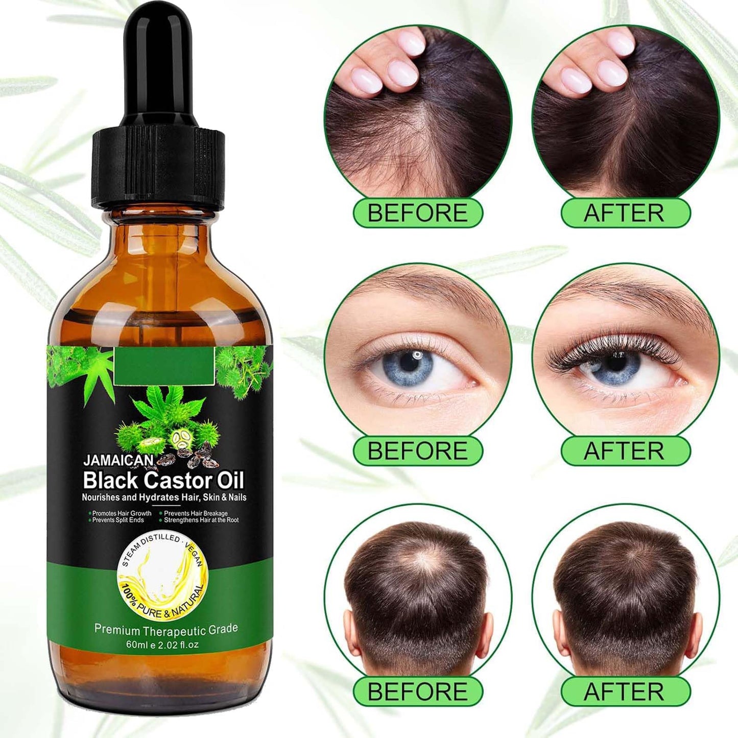 EveBeaty 60ML Pure Rosemary Essential Oil for Hair Growth