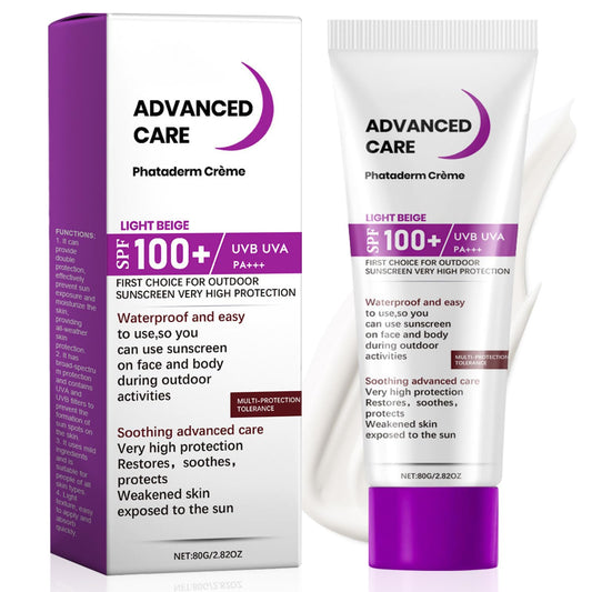 Muiefe Sunscreen SPF 100+, Sun Cream SPF 100 PA+++, Sunscreen Lotion For Body & Face, High Protection Against UVA & UVB, Water & Sweat Resistant, Non-Greasy, Long-Lasting Moisturizing Sun Care