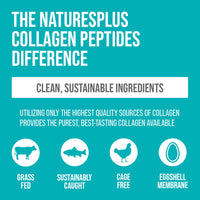 Nature's Plus NaturesPlus Collagen Peptides Capsules - Sustainable Hydrolysed Collagen Supplement, 6 Major Types of Collagen - Non-GMO, Gluten Free - 120 Capsules