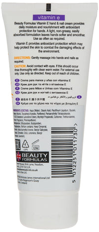 Beauty Formulas Vitamin E Hand & Nail Cream
