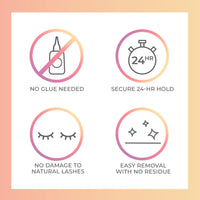 KISS imPRESS Press-On Falsies Eyelash Clusters Kit, Natural, Black, No Glue Needed, Fuss Free, Invisible Band, Natural, 24 Hours, No Damage, No Sticky Residue, Gorgeous, Quick & Easy | 20 Clusters