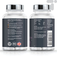 Transforme Marine Collagen Capsules 600mg - 1200mg Serving, Hydrolysed Collagen Peptides with Vitamin C, Mineral Zinc, 120 High Strength Capsules, Gluten Free