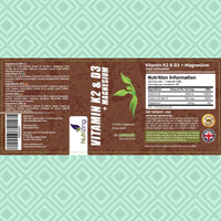 Vitamins D3 K2 Capsules - 3000IU Vitamin D3, 150mcg VIT K2 (MK-7) - Made in UK by NutriZing - Supports Maintenance of Immune System & Contributes to Normal Bones