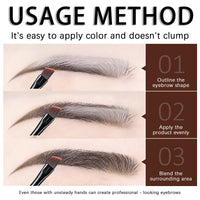 NatrLuxe All-in-One Dark & Light Brown Eyebrow Powder Palette – Compact Brow Sculpting & Shaping Kit for Women