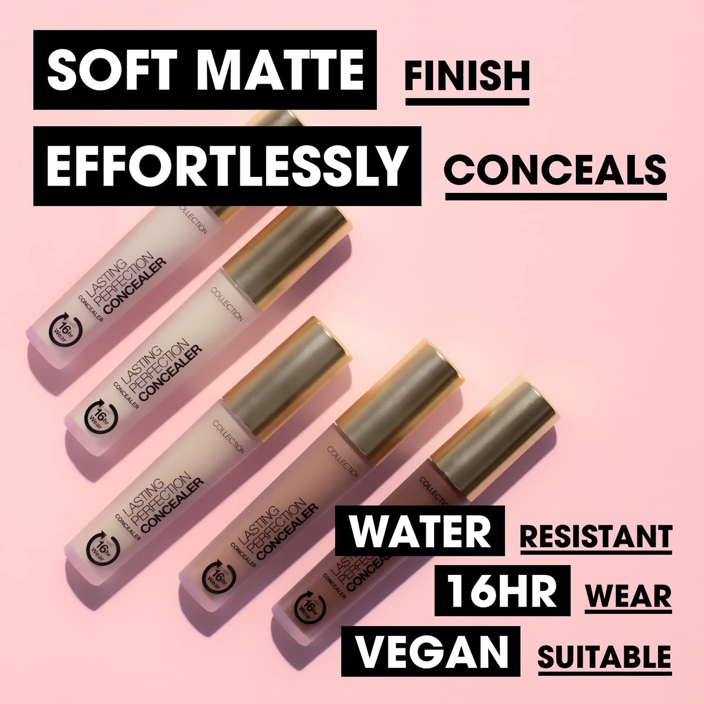 Collection Cosmetics Lasting Perfection Concealer, 16-Hour Wear, Long Lasting Concealer, Fair