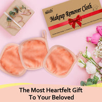 HOMEXCEL 12 Pack Pink Washable Makeup Remover Soft Cloths 12.7x12.7 cm