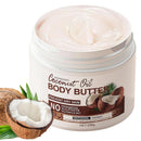SinceReal Coconut Body Butter 200g, Coconut Oil Body Cream for Dry Skin, Nourishing, Hydrating, Softens Skin