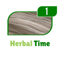 Herbal Time Henna Natural Color Silver Blonde Nº 1 | Henna Coloring Cream with Nettle Extract | Gray Hair Cover | Temporary Color Dye | Ammonia Free, Sulfates Free, Parabens Free | 75 ml